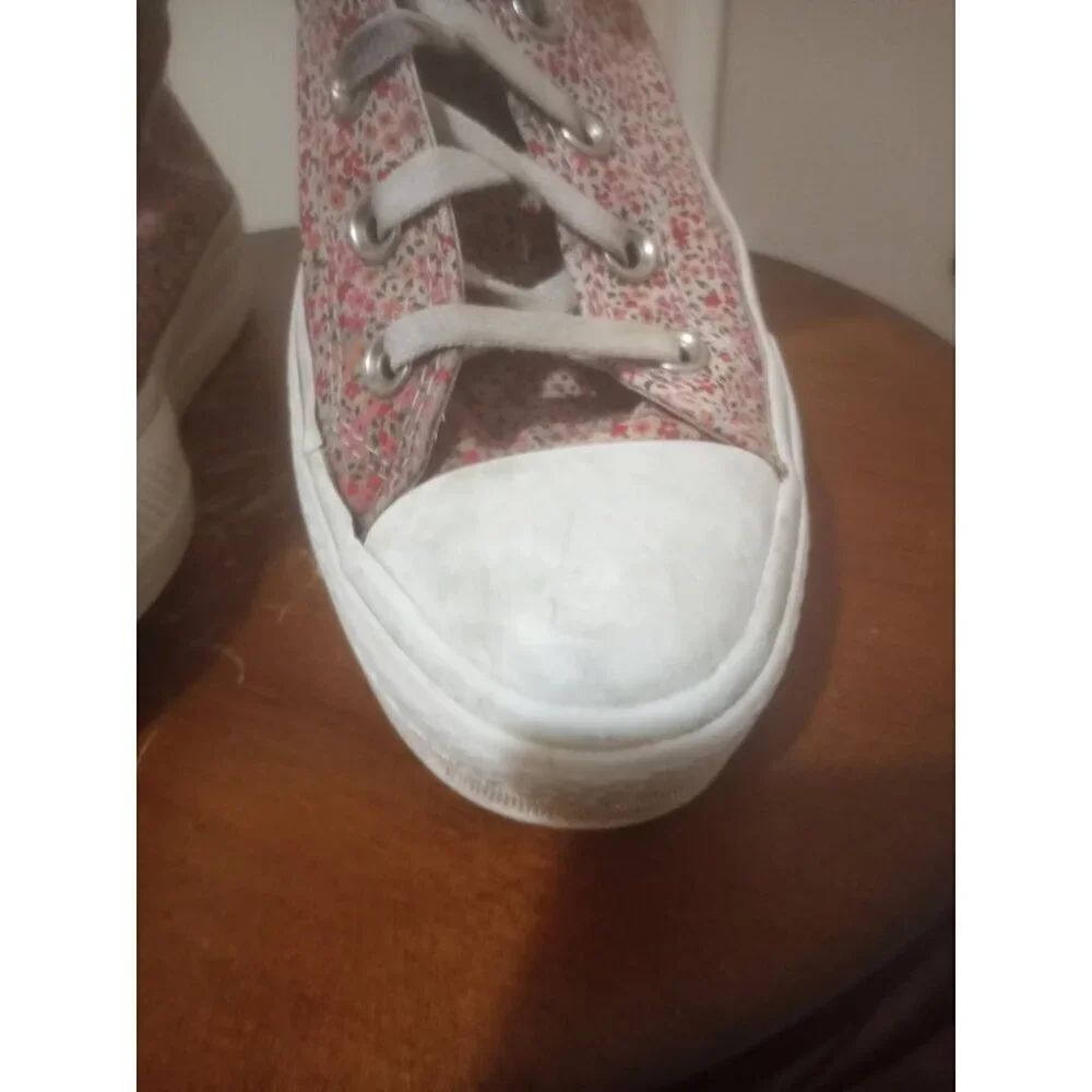 Converse All Star Lift Platform Trainers Womens Size 7 Ditsy Floral Shoes